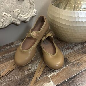 Classic Tan Kids Tap Shoes